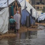 Gaza's displaced are now seeing their tent camps flooded