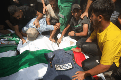 Genocidal Israel killed sheltering Palestinian journalists