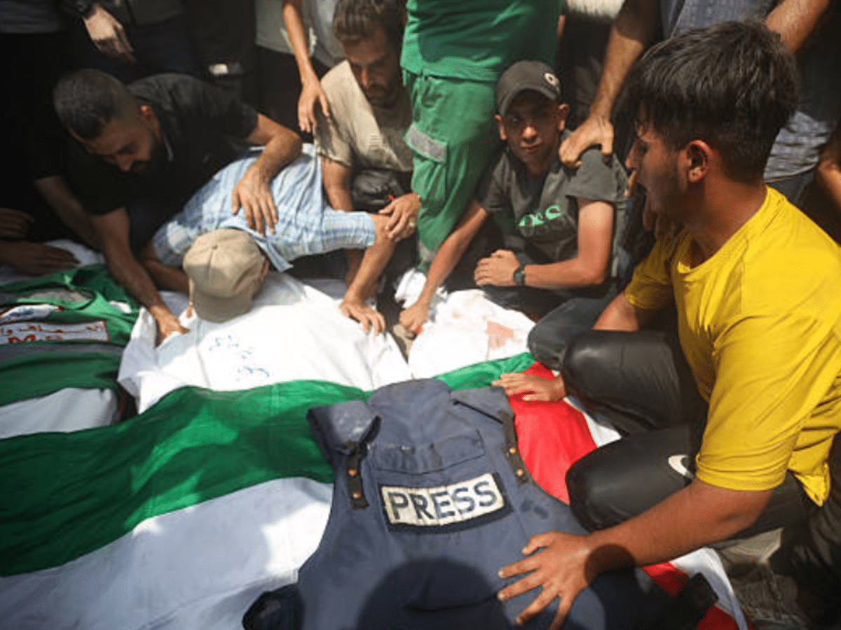 Genocidal Israel killed sheltering Palestinian journalists
