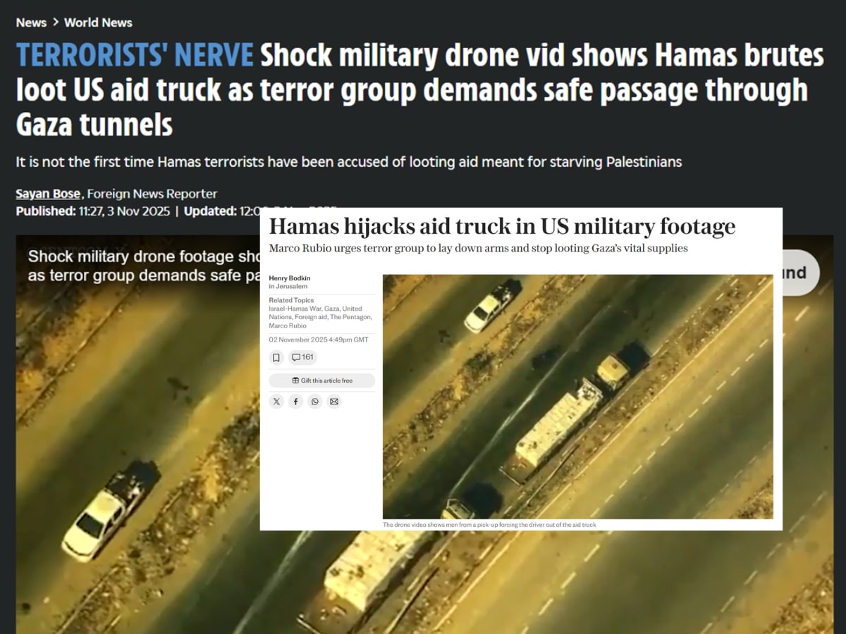 Hamas did not hijack a aid truck