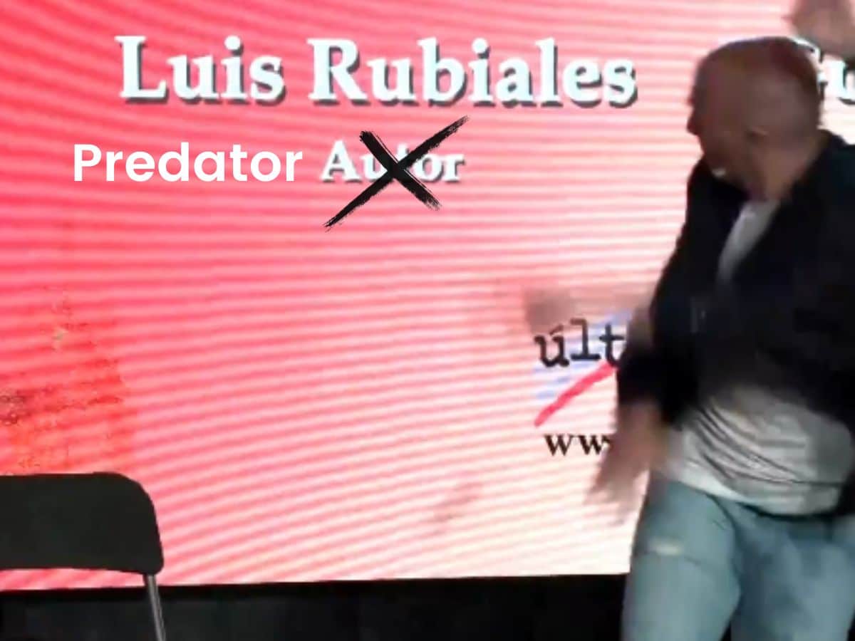 Luis Rubiales egged at book launch by his own uncle