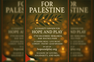 Palestine charity dinner in South London — funds for Gaza children