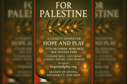 Palestine charity dinner in South London — funds for Gaza children