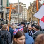 Scenes in Sheffield showed the police just bow-down to the far-right