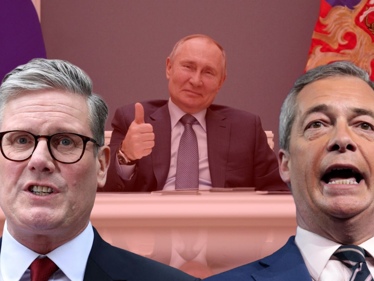 Starmer labelled a 'hypocrite' over calls for Reform-Russia inquiry