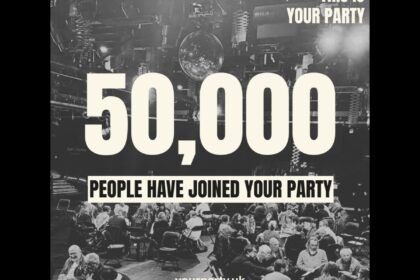 Your Party announce they've already surged to 50,000 members