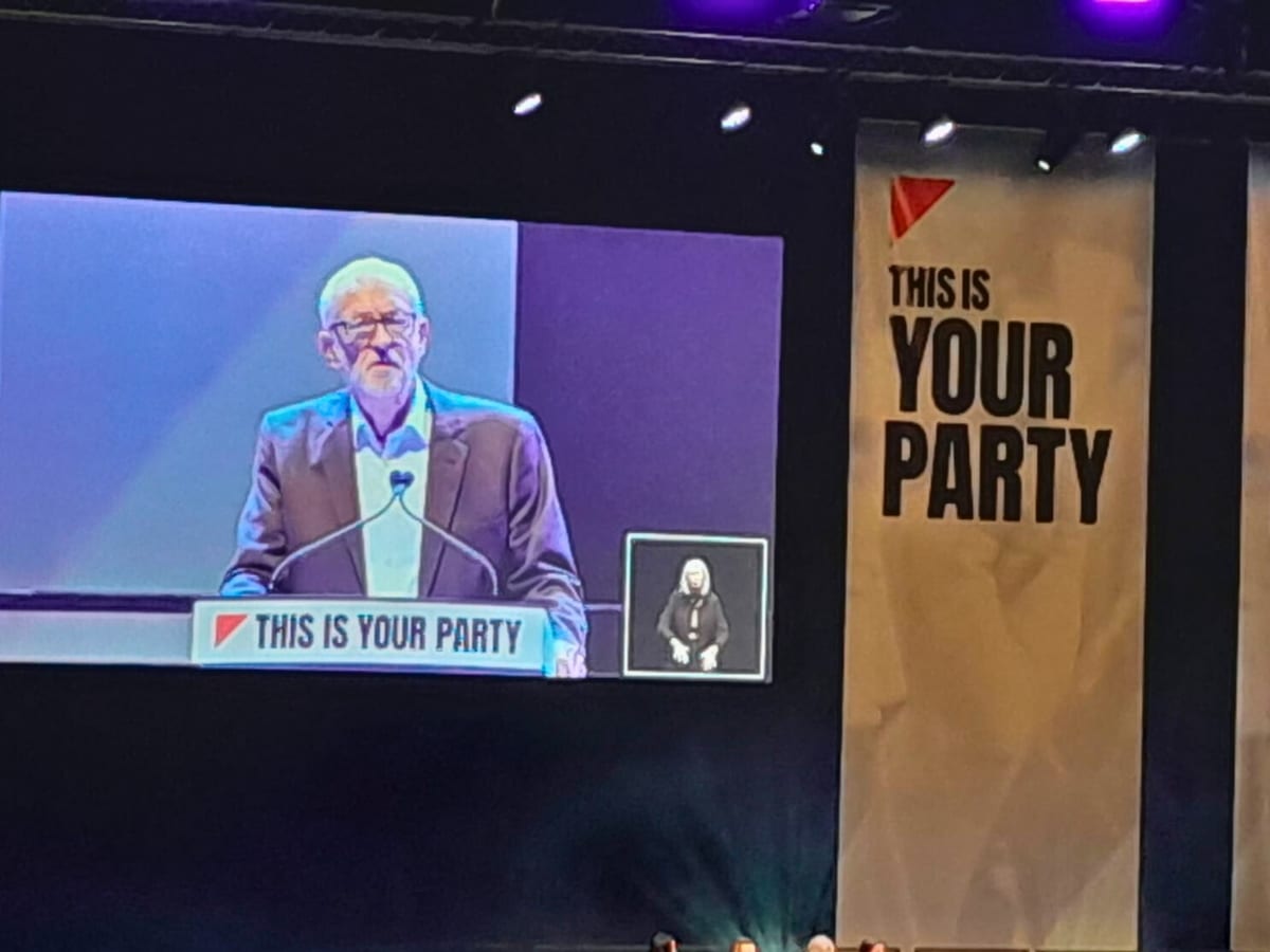 Your Party conference starts with people being removed by security