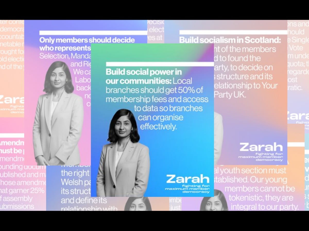 Zarah Sultana pushes for 'maximum democracy' in Your Party