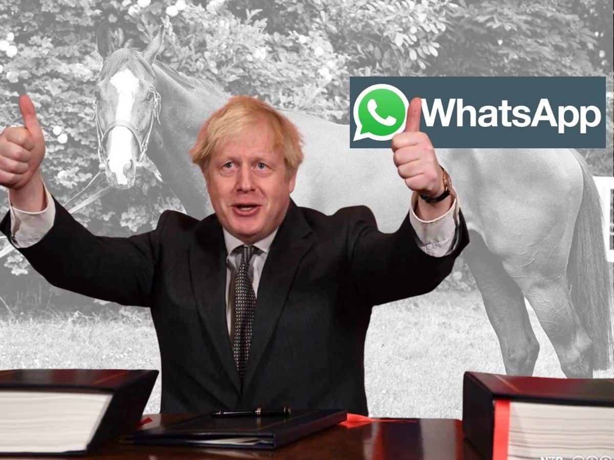Boris Johnson just joked about missing WhatsApps