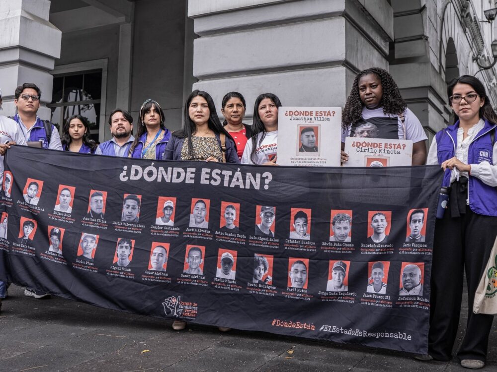 Ecuador bajo escrutinio internacional por desapariciones forzadas