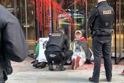 People Against Genocide once again target Elbit's insurers