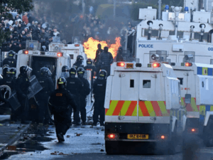 Read more about the article Belfast burns, while Met chief points finger at Iran and Russia