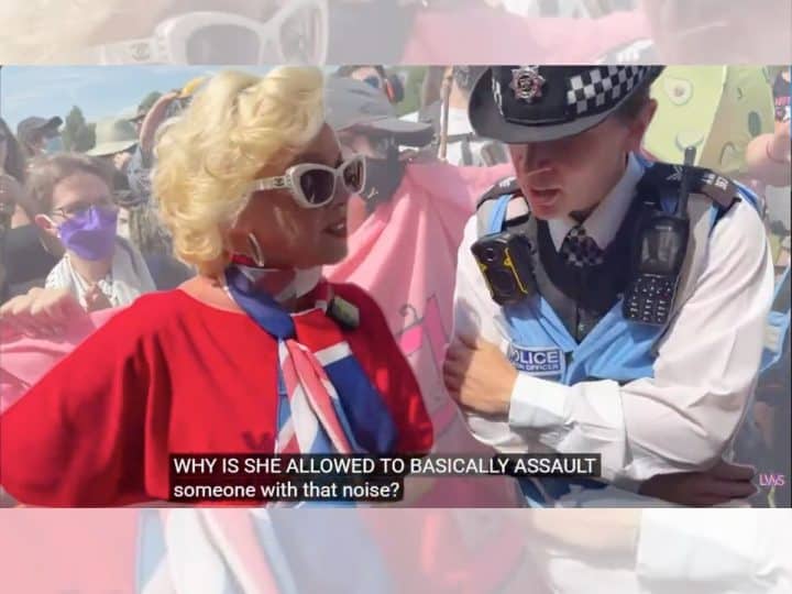 Read more about the article JK Rowling-linked far-right crybaby ‘assaulted with noise’