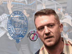 Read more about the article Fierce and total solidarity shuts down Tommy Robinson in Oxford