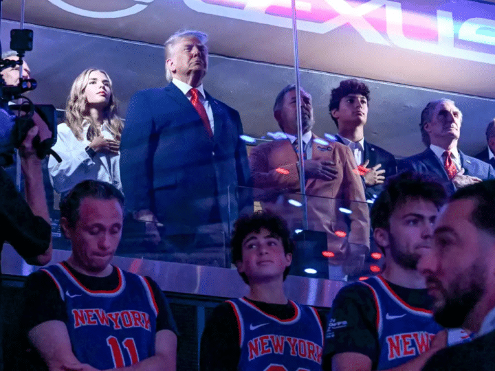 Read more about the article Trump booed while Mamdani cheered at NY Knicks game