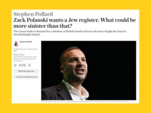 Read more about the article The Telegraph’s desperate, antisemitic attack on Zack Polanski stinks
