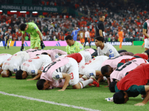 Read more about the article Jubilant Morocco hold their nerve to reach World Cup last 16