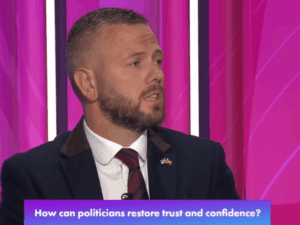 Read more about the article Reform candidate Kenyon exposed as sexist on Question Time