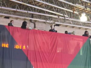 Read more about the article Breaking: protest shuts down Waterloo ahead of Filton ‘terror’ sentencing