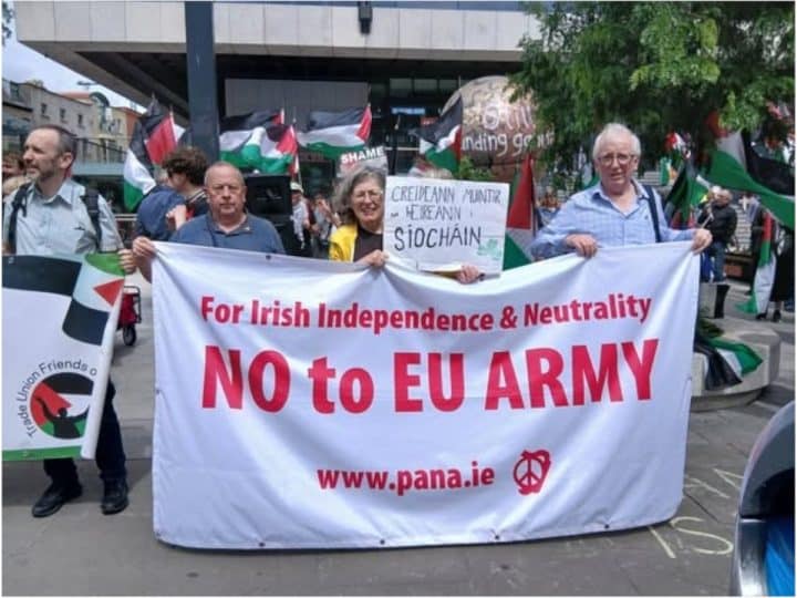 You are currently viewing Ireland begins EU presidency as protesters denounce warmongering bloc